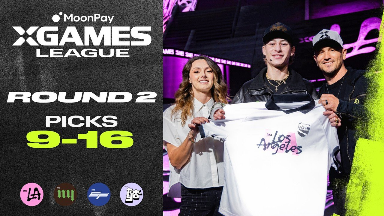 Watch every pick from Round 2 of the inaugural MoonPay X Games League (XGL) Draft 2026. These are the skate and BMX athletes leading XC Los Angeles, XC New York, XC São Paulo, and XC Tokyo into the future of action sports.<br /><br />WATCH THE 2026 SUMMER SEASON STOPS:<br />✖️ Sacramento, CA | June 26-28<br />✖️ Chiba, Japan | July 4-5<br />✖️ New Orleans, LA (The Championship) | July 24-26<br />____<br /><br />X Games — your destination for all things action sports, music, lifestyle and everything in between. <br /><br />Visit our official homepage at http://xgames.com for more coverage and highlights.<br /><br />SUBSCRIBE: https://www.youtube.com/XGames<br /><br />Check us on Social @XGames:<br />Instagram ► https://instagram.com/xgames<br />TikTok ► https://www.tiktok.com/@XGames<br />Twitter ► https://twitter.com/xgames<br />Facebook ► https://facebook.com/XGames<br />Twitch ► https://www.twitch.tv/xgames<br />Snapchat ► @xgames<br /><br />Thanks for watching #XGames!