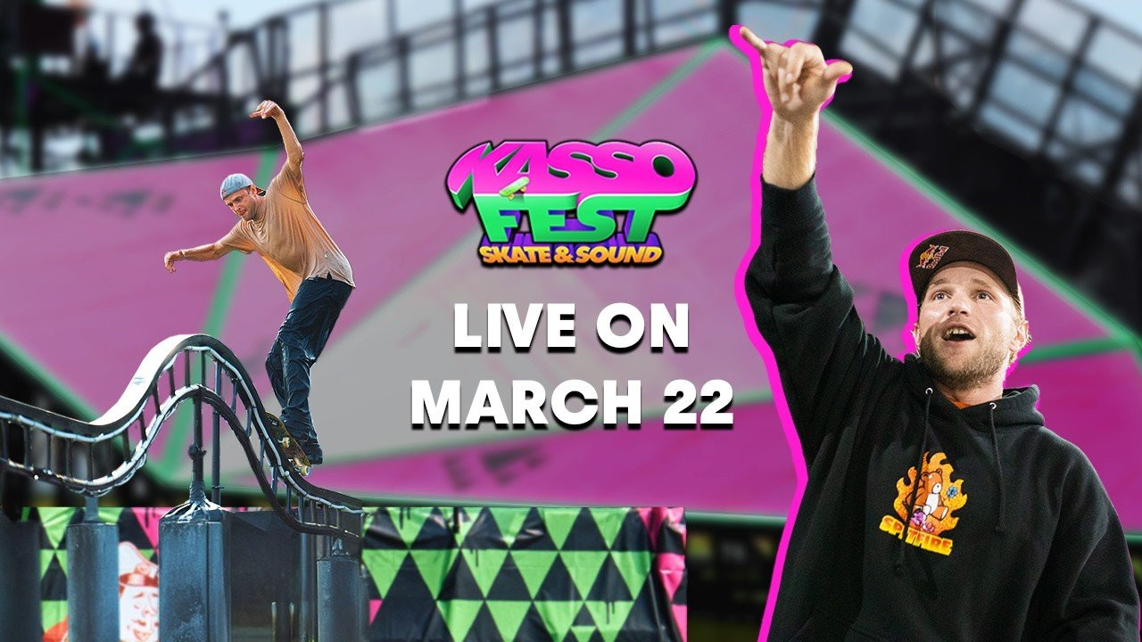 30 skaters. Crazy obstacles. Total chaos. <br /><br />KASSO Fest Skate & Sound is a skateboarding show where riders take on offbeat stages inspired by a cult Japanese game show. <br /><br />Every fall or slow run could end it. Watch the action live for the first time ever on our YouTube channel.<br /><br /><br />---<br />► Subscribe to the Red Bull Skateboarding on YouTube: https://win.gs/RedBullSkateboarding<br /><br />Red Bull Skateboarding on Facebook: https://win.gs/RedBullSkateboardingFacebook<br /><br />Red Bull Skateboarding on Instagram: https://win.gs/RedBullSkateboardingInstagram<br /><br />Subscribe to the Red Bull Skateboarding on YouTube: https://win.gs/RedBullSkateboarding<br /><br />Get the FREE Red Bull TV apps for all your devices: http://onelink.to/yfbct7<br /><br />Watch Red Bull TV: http://win.gs/WatchRBTV
