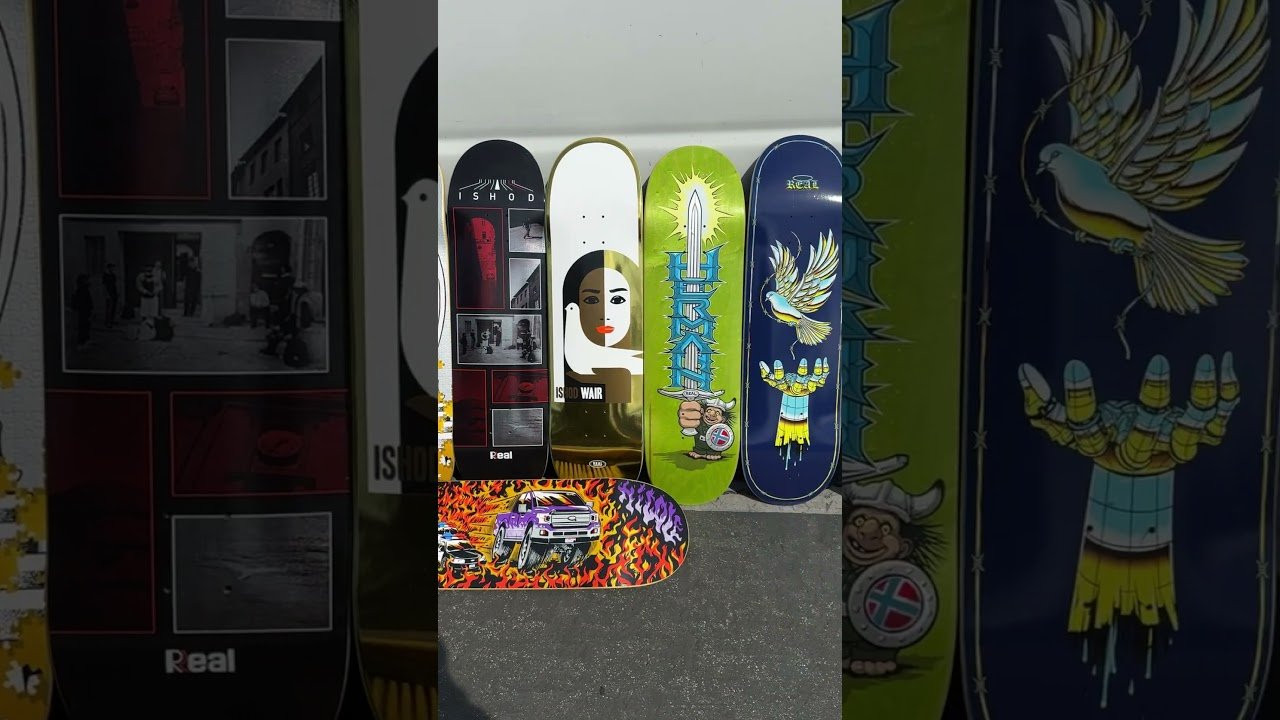 Mason Silva ‘Speed Egg’ • 8.28 x 31.7 / 14.12” WB & CNC Cruiser 9.25 x 34 / 18.33” WB<br /><br />Zion Wright ‘Bad Gator’• 8.5 x 31.85 / 14.25” WB • Heavyweights Construction<br /><br />Hayley Wilson ‘In Pieces’ • 8.25 x 31.5 / 13.88” WB • True Fit Shape<br /><br />Ishod Wair ‘Photos’ • 8.3 x 31.9 / 14.4” WB • Twin Tail Slick Bottom<br /><br />Ishod Wair ‘Peace LTD Foil’ • 8.25 x 32 / 14.38” WB & DBX 8.5 x 31.85 / 14.25” WB<br /><br />Nicole Hause ‘Pig Run’ • 8.38 x 32.25 / 14.5” WB<br /><br />Hermann Stene ‘Mighty’ • 8.5 x 31.35 / 13.75” WB True Fit Shape<br /><br />‘Synthetic Peace’ by Andy Pitts • 8.25 x 32 / 14.38” WB & 8.5 x 31.85 / 14.25” WB