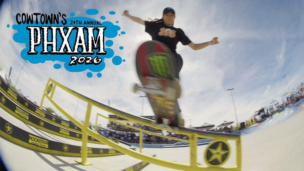 Six women entered the 2026 final, but it was South Korea’s Jiyul Shin that left Arizona with Cowtown’s 24th Annual PHX AM presented by Vans title, $5,000 bucks and a golden ticket entry to the 2026 Rockstar Energy Open. Rounding out the podium was Daniela Terol from Barcelona, Spain in second winning $3,000 and Ria Tanno from Miyagi, Japan finishing third to take home $1,000, respectively.<br /><br />The final was heated (with temps in the high 90s!) from the first 1-minute run until the very last, the women each took three runs and threw hammers the entire time. Jiyul’s front blunt, Daniela’s switch front board and Ria’s bigspin front board down the Rockstar 6-stair handrail were just a few of the heavier highlights. Watch all of their best moves plus a lot more from Secret Lynn, Evie Prichard and Juri Iikura in this 2026 PHX AM Women’s Final recap edit.<br /><br />PHXAM 2026 Women's Final Results<br />1.) Jiyul Shin<br />2.) Daniela Terol<br />3.) Ria Tanno<br />4.) Evie Pritchard<br />5.) Secret Lynn<br />6.) Juri Iikura<br /><br />Subscribe to the Platfrm channel!<br />https://bit.ly/4aScSzM<br /><br />Follow us on:<br />TikTok: https://www.tiktok.com/@the_platfrm<br />Instagram: http://instagram.com/theplatfrm<br />Facebook: http://facebook.com/theplatfrm<br />Twitter: http://twitter.com/the_platfrm