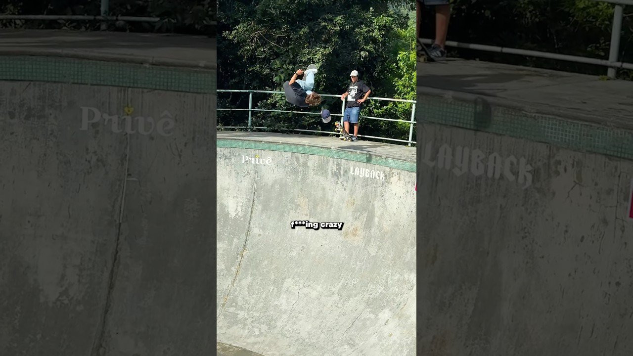 Ale Mazzara with the hat trick while down in Florianopolis, Brazil skating Pedro Barros backyard