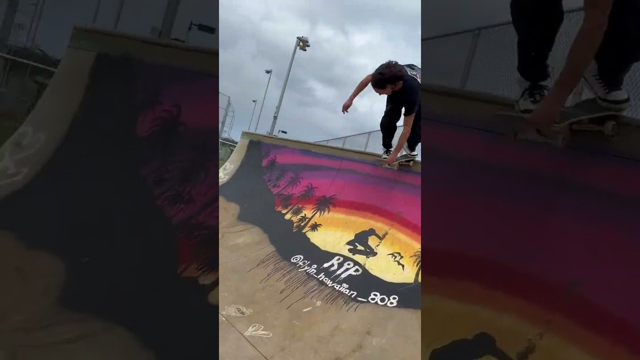 Evan slash through a Hawaiian park in The Taylor on recent travels.<br /><br />IPATH Spring collection, now available in skateshops & ipath.com<br /><br />#ipathskate #ipathfootwear #ipathskateboarding #evansmith #crailslide #skateboarding #skateboard