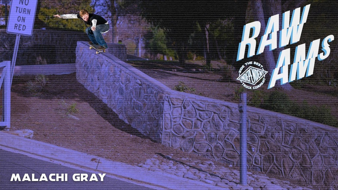 Malachi Gray goes all-in for his RAW AMs Part—charging stair sets, locking into handrails, and ending it proper at Clipper.<br /><br />Follow Malachi - https://www.instagram.com/malachi_gray/<br /><br />Filmed and Edited by Cage Cocalis - https://www.instagram.com/cagecocalis/<br /><br />Additional Filming:<br />- Riley Detar <br />- Devin Lopez<br />- Israel Garcia<br /><br />____________________________________________________________________<br /><br />Ride The Best and Subscribe to Independent Trucks!<br /><br />Shop: https://nhsskatedirect.com/pages/independent-trucks<br />YouTube: http://bitly.com/IndyYouTube​​<br />Facebook: https://www.facebook.com/IndependentTrucks<br />Instagram: https://instagram.com/independenttrucks​<br />Twitter: https://twitter.com/indy_trucks​