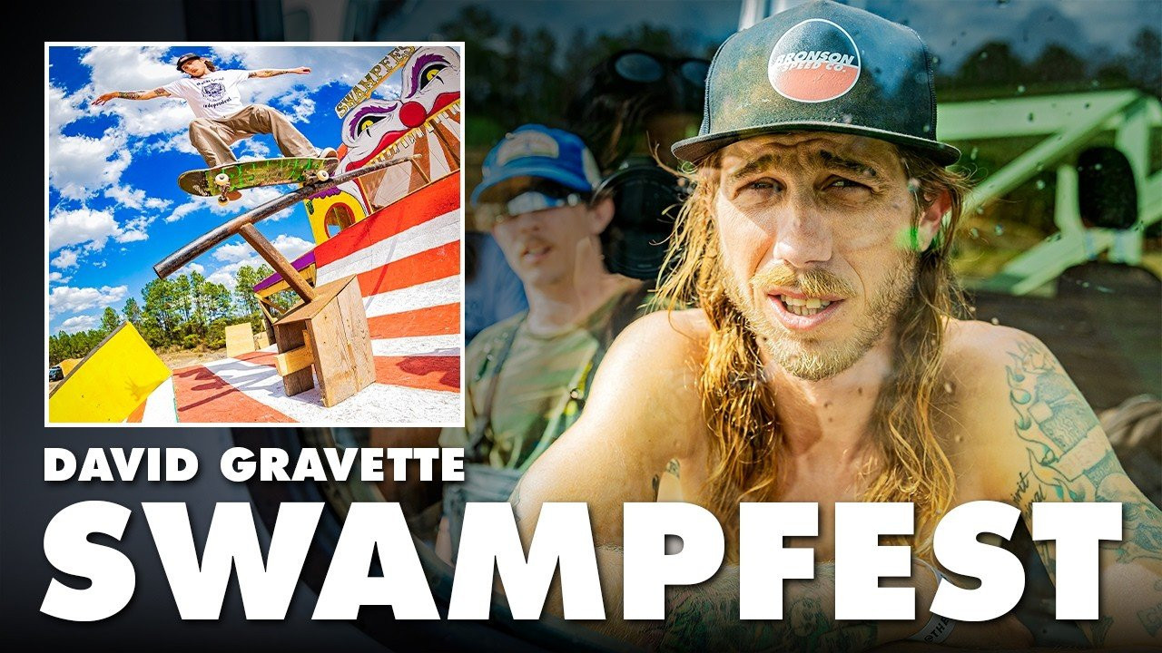David Gravette, Greyson Fletcher, and friends roll deep at Swampfest, Florida. Watch them hit the Bronson jump ramp and try to clear the swamp.<br /><br />Featuring David Gravette, Greyson Fletcher, Ruby Lilley, Liam Pace, and Jake Yanko.<br /><br />Filmed by Chris Gregson - https://instagram.com/tweestopher/<br /><br />Subscribe to the Next Generation Channel:<br />🏁 http://bit.ly/NextGenerationChannel​ 🏁<br /><br />Learn More about Bronson Ceramic Bearings: https://bronsonspeedco.com/bearings#ceramics<br />Learn More about Bronson RAW Bearings: https://bronsonspeedco.com/bearings#raw<br />Learn More about G3 Next Generation Bearings: https://bronsonspeedco.com/bearings#g3<br /><br />Keep up with the #FastestBearings​ on Social:<br />🏁 Instagram: https://instagram.com/bronsonspeedco/​<br />🏁 Twitter: https://twitter.com/bronsonspeedco​<br />🏁 Facebook: https://www.facebook.com/BronsonSpeedCo<br /><br />Shop Next Generation Bearings <br />💸 https://nhsskatedirect.com/pages/bronson-speed-co