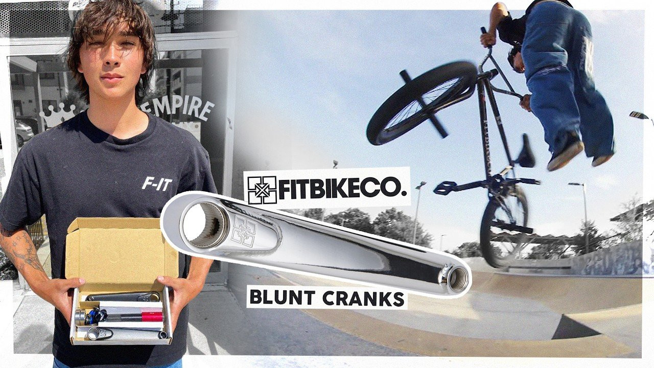Max Jung chucked on some Fit BLUNT cranks and now that we're restocked, you can too! These sell out quick - don't sleep!<br />@https://thebuildingdistro.com/product/blunt-cranks-24mm/