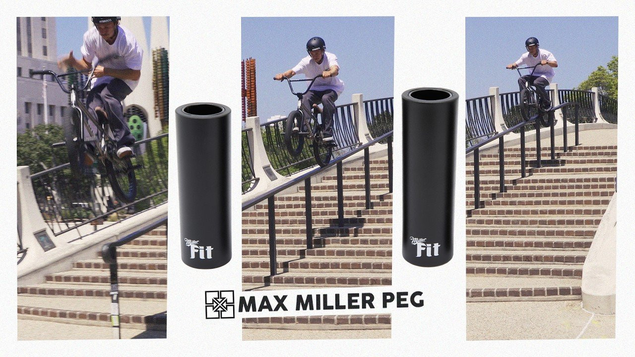 If you're on that grind... it's Miller Time! Like its namesake Max Miller, this peg is about as badass as they come! <br /><br />Fit's lightweight, small-diameter peg comes in two sizes: 4.25" an 4.5" and we sell replacement sleeves too. This unit has a chromoly core shrouded in a proprietary composite sleeve for extended grindage. The Miller peg also features a metal ring inserted into the plastic sleeve that keeps the peg from getting smashed.<br /><br />Buy some and let your grind game shine. <br /><br />https://thebuildingdistro.com/?s=Miller+peg&post_type=product