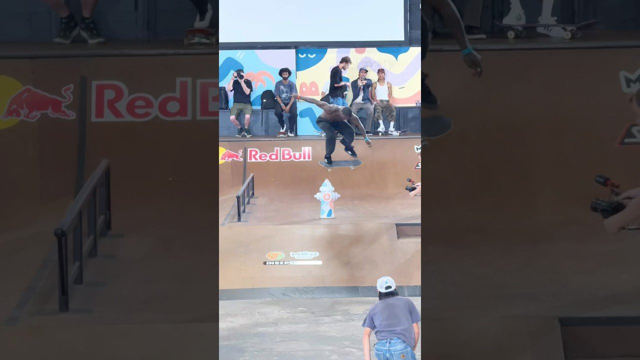 Jake Wooten, Antwuan Dixon, Sebo Walker & Felipe Gustavo going in during Tampa Pro practice today