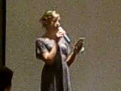 Madeline is the historian for the High School Choir group. She gave her presentation at the recent Choirbanquet