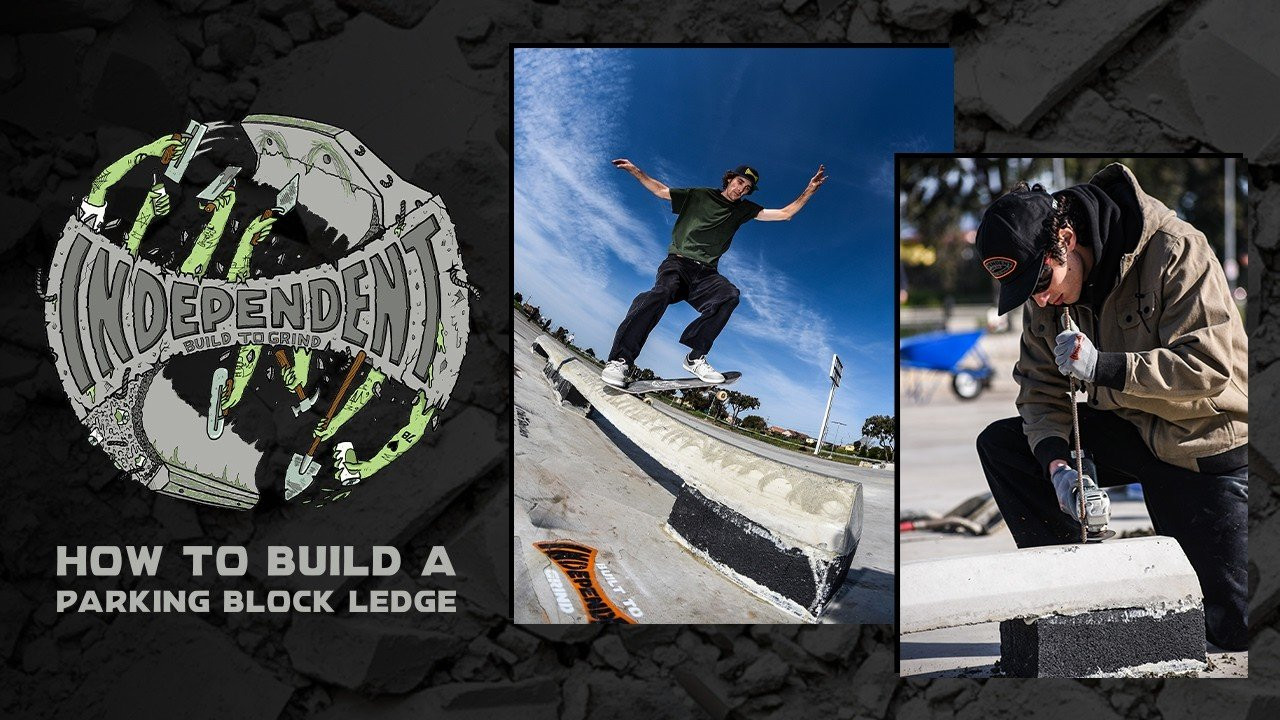 Independent Trucks Brand Manager, Gavin Denike, walks you through exactly what you need to build a parking block ledge from start to finish, no shortcuts in the latest Build To Grind video series.<br /><br />Built to grind, ready to rip.<br /><br />What you’ll need:<br />* Parking blocks<br />* Cinderblocks<br />* Fast-setting concrete<br />* Concrete adhesive<br />* Rebar<br />* Grinder w/ diamond wheel<br />* Shovels + water<br />* Paint brush & tray<br />* Mallet<br />* Lacquer (Salba Sauce optional)<br />* Wax<br />* Empty lot<br />* A couple homies<br /><br />Filmed and Edited by Joey Ruiz - https://www.instagram.com/joey_digital/<br /><br />____________________________________________________________________<br /><br />Ride The Best and Subscribe to Independent Trucks!<br /><br />Shop: https://nhsskatedirect.com/pages/independent-trucks<br />YouTube: http://bitly.com/IndyYouTube​​<br />Facebook: https://www.facebook.com/IndependentTrucks<br />Instagram: https://instagram.com/independenttrucks​<br />Twitter: https://twitter.com/indy_trucks​
