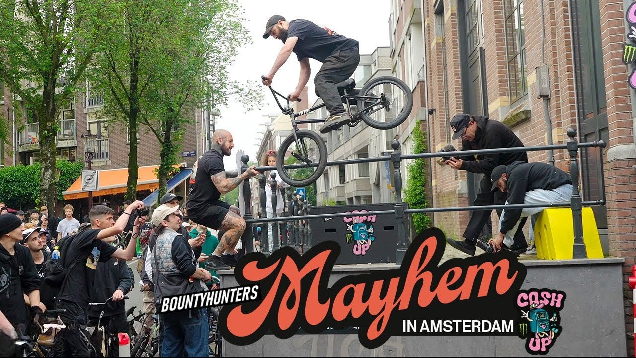 https://digbmx.com/project-x<br />https://digbmx.com | http://www.digbmxstore.com | Subscribe to the DIG channel for more videos - http://bit.ly/DigBMX<br />___<br /><br />Well, this jam certainly lived up to it's name. Sit back and enjoy highlights from a day of absolute carnage in Amsterdam with Bountyhunters and the Monster Energy Cash Up series. The second instalment of the Mayhem In Amsterdam jam was a wild success - here's to many more!<br /><br />Video by Fred Murray<br /><br />https://instagram.com/bountyhuntersv2<br />https://instagram.com/cashupbmx <br />https://www.monsterenergy.com<br /><br />___ <br /><br />Download the DIG BMX APP: http://digbmx.com/videos/the-dig-bmx-app <br />Visit our website for more BMX videos - http://digbmx.com <br /><br /> ● Facebook - https://facebook.com//digbmx <br /> ● Instagram - https://instagram.com/digbmx <br /> ● Twitter - https://twitter.com/digbmx <br /><br />#BMX #DIGBMX #CASHUP