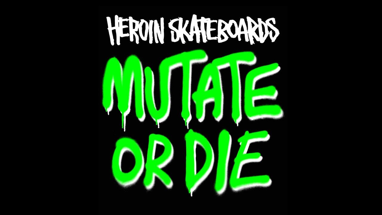 Mutate or Die is the latest video from Heroin Skateboards, featuring parts from Hayate Kamimura, Britton Larsen, Jojo Ducros, Dead Dave, Charlie Gush, Terry Kraus and Nolan Houghton.