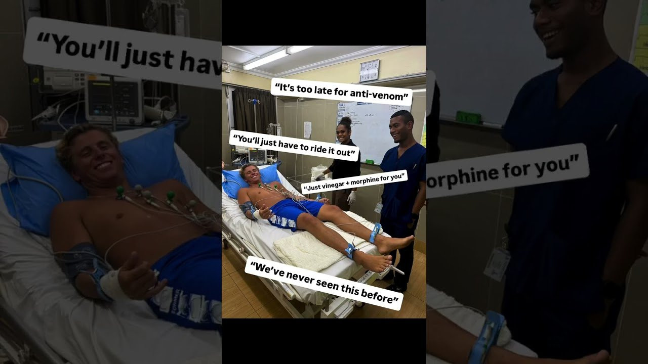 Here’s a bit of a timeline courtesy of Guy Rowles, who is back in the water after getting smoked in his first session at the lefthand reef pass<br /><br />“It was like someone had poured burning hot oil on me”