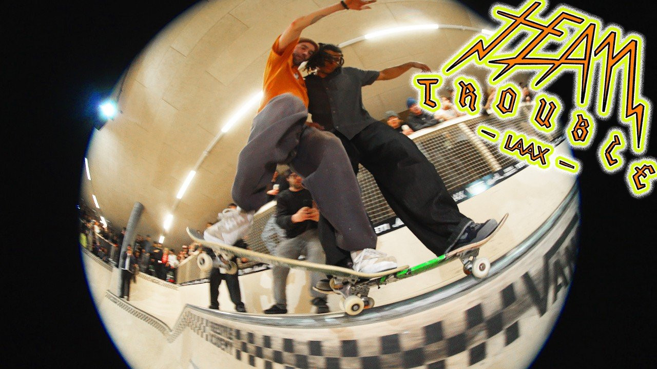 Team Trouble 2026 through the roof! Action speaks louder than words, but if you want extra impressions and something to read, jump over to:<br /><br />https://bubbleskatemag.com/team-trouble-2026<br /><br />https://www.doloresmagazine.com/blogs/news/team-trouble-laax-recap<br /><br />https://irregular-magazin.de/team-trouble-laax-2026/<br /><br />With skateboarding by Tom Schaar, Lizzy Armanto, Kieran Woolley, Jimmy Wilkins, Rune Glifberg, Vincent Matheron, Jordan Thackeray, Lola Tambling and many more.<br /><br />Music by:<br />Giant Moa - Entropy 1 | https://www.instagram.com/giant_moa_music/<br /><br />Filmed and edited by:<br />Bobaj | https://www.instagram.com/bobaj/<br />Peter Mader | https://www.instagram.com/p_made_r/<br />Sean Nguyen | https://www.instagram.com/seantoe/<br />Bram Muylee | https://www.instagram.com/bramigooo/<br />Mathias Wittwer | https://www.instagram.com/mathiaswittwer/<br /><br />Graphics by:<br />French | https://www.instagram.com/funeralfrench/<br /><br />Animation by:<br />Felix Biehler | https://www.instagram.com/felixmariabiehler/