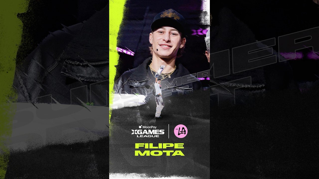 #FilipeMota, the street specialist with 2 #XGames medals, is Pick #9 repping X Games Club Los Angeles in #Skateboard Street.