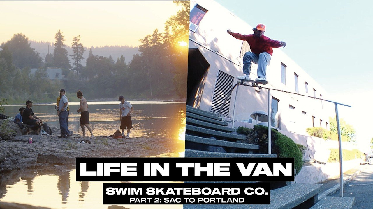The Swim Skateboard Co. squad hops back in the van to complete their trek north, leaving California behind en route to Oregon for greener pastures and more terrain. Led by Kevin Terpening, with Dan Plunkett managing the vibes, Ethan Loy, Justin Drysen, Ryan Connors, Keenan Lewis and Marley Humphrey pack in for the journey.<br /><br />Their first major stop is in Eugene, Oregon, where they slam a meal at pro skateboarder Josh Mathews’ restaurant before being blessed with a session by the man himself. Then they skate a few crusty spots in true Pacific Northwest style, and Ethan explains how he scored a quick come-up on some cash in the gambling-friendly state while en route to drop a different deuce.<br /><br />They continue on to Portland, where they have a plethora of pins provided by local legend Silas Baxter-Neal. After hitting a ton more spots, linking with plenty of homies, and stacking more Life in the Van moments, the Swim team wraps things up in high spirits after stomping their first road trip together. #platfrm <br /><br />Subscribe to the Platfrm channel!<br />https://bit.ly/4aScSzM<br /><br />Follow us on:<br />TikTok: https://www.tiktok.com/@the_platfrm<br />Instagram: http://instagram.com/theplatfrm<br />Facebook: http://facebook.com/theplatfrm<br />Twitter: http://twitter.com/the_platfrm