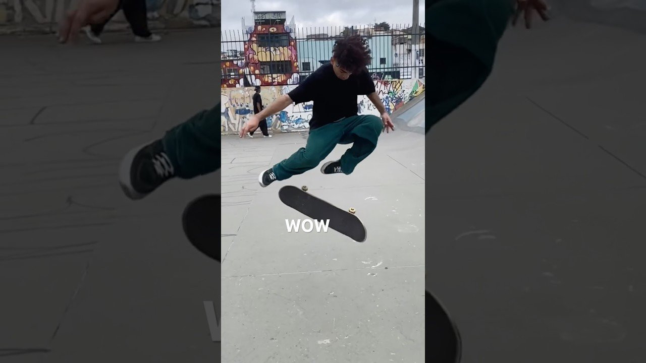 Switch frontside flip late flip<br /><br />Follow em for more! 👉 https://www.instagram.com/joaoribeiroskt?igsh=NTc4MTIwNjQ2YQ==