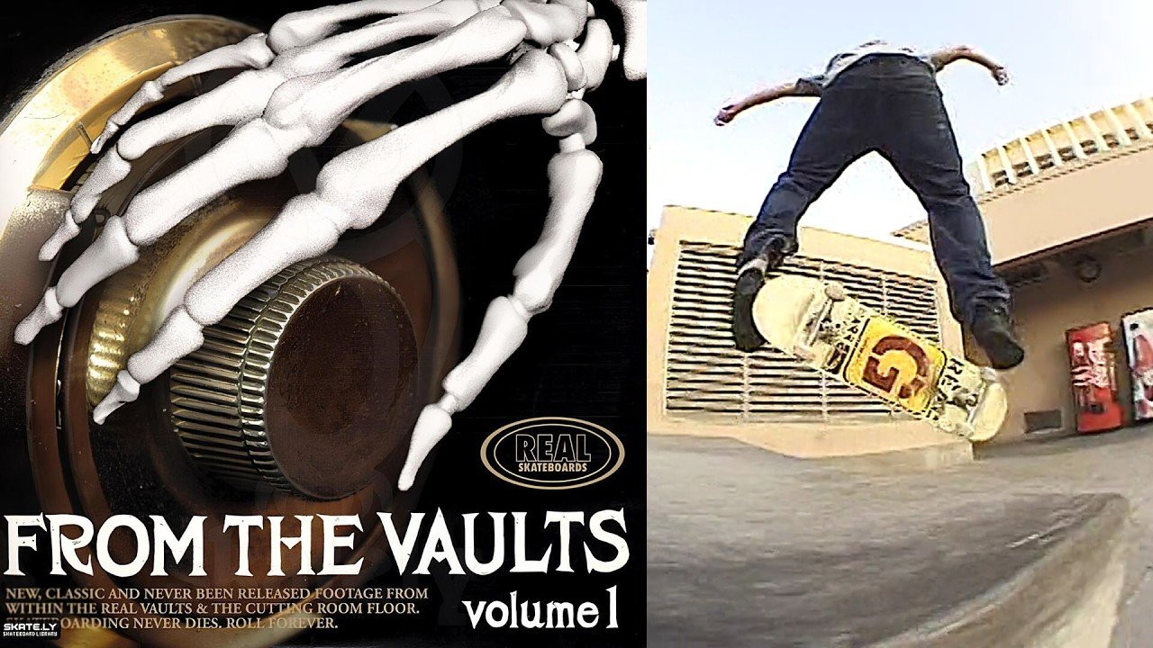 Real Skateboards Presents: “From The Vaults Volume 1”<br /><br />New, Classic And Never Been Released Footage From Within The Real Vaults & The Cutting Room Floor. Skateboarding Never Dies. Roll Forever.<br /><br />We were going through some of our old tapes and were amazed at how timeless and cool some of this stuff is. It just made us want to go out and skate. Hopefully it will make you feel the same way.<br /><br />Roll Forever.<br /><br />A Real Skateboards video featuring Dennis Busenitz, James Kelch, JT Aultz, Justin Brock, Keith Hufnagel, Max Schaaf, Nick Dompierre and more.<br /><br />Chapters<br />00:00 Busenitz - Real To Reel (muted due to copyright)<br />02:32 Kelch - The Real Video<br />06:01 Schaaf - Non Fiction<br />08:37 Huf - Real To Reel<br />10:56 Aultz - Black And Blue<br />13:54 Brock - Southern Comfort<br />18:31 Dompierre - Solstice<br />22:57 Slide Show - Real To Reel<br /><br />28:49 Teaser<br /><br />If you have Proper Skate Videos Digitized VHS Tapes or DVDs, please feel free to join our Discord Server and help us to Archive old physical Skate Videos.<br /><br />Odysee: https://odysee.com/@SkateVideoLibrary<br />Discord: https://discord.me/skatevideolibrary<br /><br />Video: 960x720p, 59.94fps, 6000 kbps<br />Audio: Stereo, 48.0 kHz, 128 kbps
