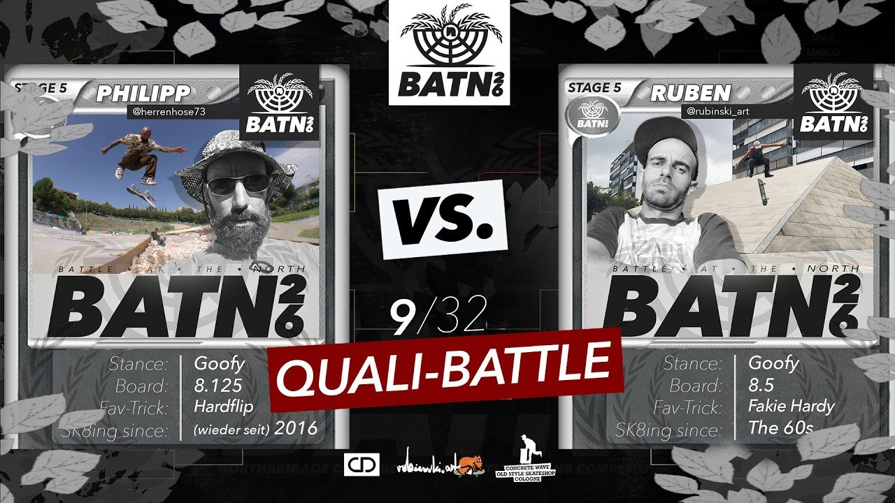 8th Battle coming later !!! So we keep on going! BATN26 geht weiter mit einem Vorrunden Battle in der Salatschüssel, und dann alle weiteren Battles am 9.5.26 in der Northbrigade! Starkes Battle von Philipp & Ruben! Danke an alle Helfer und Zuschauer die da waren!! Das Battle der linken Seite folgt wenn es gehalten wurde. Stay tuned und zieht es euch rein!<br />-BATS