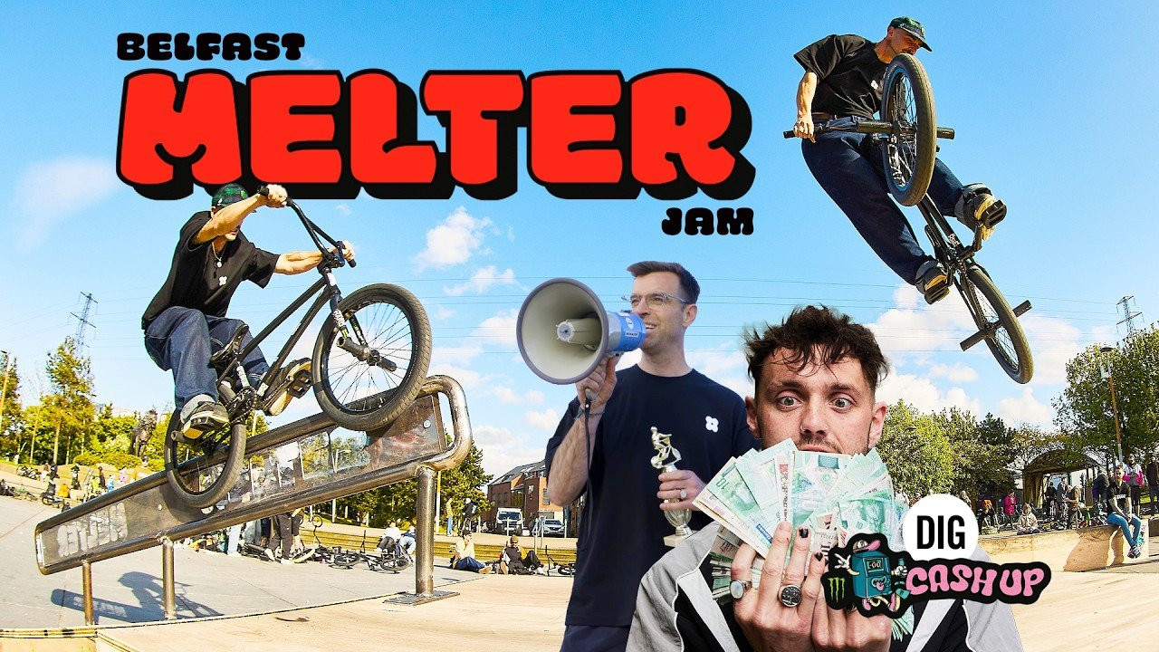 With Boyd Hilder, Jordan Godwin, Felix Prangenberg, Alex Donnachie & more...<br /><br />NEW DIG APPAREL https://shop.digbmx.com/collections/APPAREL-AND-MORE<br />-----<br /><br />The 2026 Cash Up series continued on May 10th with the inaugural MELTER JAM in DIG's birthplace of Belfast in the North of Ireland... aka 'Norn Iron' (and co-incidentally also the birthplace of the infamous DeLorean car, as seen in the movie 'Back To The Future' - There was even one on hand for the jam). The whole deal was put together by the one and only Peter Adam and honestly, everything went down a treat. <br /><br />The day finished up with BMX generations colliding at our DIG Irish BMX History photo exhibition, 'Against The Grain'. Hanging out with so many people from over 46 years of BMX on the Island of Ireland was the perfect way to end the weekend. Cheers to all the Irish locals for showing up and to all the riders who travelled from overseas to ride. We really appreciate it!<br /><br />Thanks to @MonsterEnergy for the support as ever and to Thunder BMX shop for the help with the ramps and more. Thanks to local legend @rarewitch for getting on the mic too.<br /><br />Follow @melterbmx on insta and snag one of their shirts. <br /><br />Film/edit by Fred Murray <br /><br />-----<br />Visit our website for more BMX videos - http://digbmx.com <br /><br />SUPPORT PROJECT X https://shop.digbmx.com/collections/project-x <br />SUBSCRIBE to the DIG channel for more videos - http://bit.ly/DigBMX<br /><br /> ● Facebook - https://facebook.com/digbmx <br /> ● Instagram - https://instagram.com/digbmx <br /><br />#BMX #DIGBMX