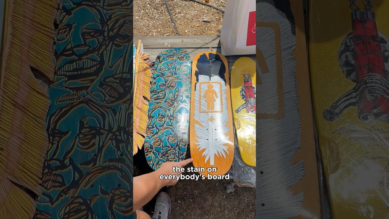 Legendary Bones-Brigader Steve Saiz brings his hand-carved feather boards to Girl. Rooted in his Native Comanche heritage and lifelong connection to skateboarding, the collection blends carved feather graphics with original artwork across a special run of boards.<br /><br />Available now at skateshops everywhere and Crailtap.com, shipping worldwide.<br /><br />#GirlSkateboards