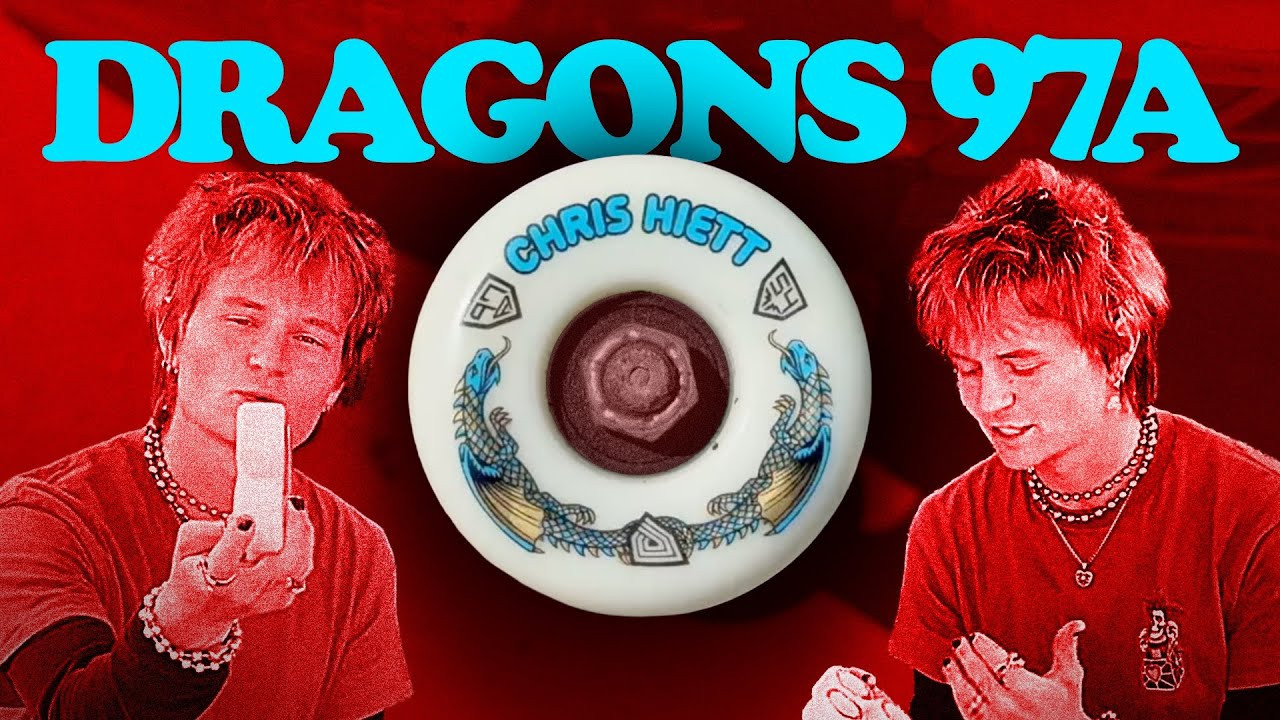 We are happy to announce the release of @ChristopherHiett.'s Pro 97A Dragon Formula Wheel.<br /><br />"It's not hard, it's not soft, and it helps you go through really rough ground. It is a perfect 'lock-in' square wheel. It helps you lock into grinds on ledges and rails. I absolutely love this wheel. I hope that you guys all love it too. This would not be possible without all of you."<br /><br />Now shipping to skate shops worldwide.<br /><br />Buy Chris' Pro Wheel: https://www.skateone.com/powell-peralta-chris-hiett-pro-97a-v7-symmetrical-shape-medium-ride-patch-54mm-x-34mm-97a-v7-skateboard-wheels-4pk