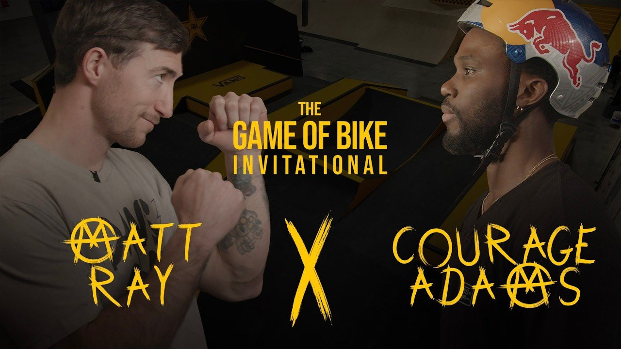 ALL NEW!!<br />Official Game of Bike Invitational MERCH AVAILABLE NOW AT <br />https://www.markit-crew.com/<br /><br />After 15 action-packed weeks, we have officially made it to the Finals!! We have one of the crowd favorites, Courage Adams, going up against the machine! Matt Ray. You will never guess how this whole thing pans out. But one thing is for sure, we can't wait for the next GAME OF BIKE INVITATIONAL!! <br /><br />Check in EVERY FRIDAY at 9am for the latest battle in The Game of Bike Invitational. <br /><br />Proudly brought you by <br /> @RockstarEnergy <br /> @vans <br />COR-Athlete.com<br /><br /><br />RULES TO THE GAME - <br /><br />Objective of the game - give letters to your opponent by setting tricks<br /> that they are unable to duplicate. <br /> <br /> <br /> <br /> First Rider to spell BIKE Looses.<br /><br />Control of the trick - control of “setting the trick” will alternate<br /> between riders. <br /><br />Setting the trick - for a rider to “set a trick”, the trick must be<br /> landed clean. No pedal slips, foot downs, or correction hops. <br /><br />Matching a trick - sketch within reason is OK. small correction hop <br /> is OK. foot flip is OK with NO foot touching the ground. <br /><br />Canceled trick - Each rider gets to cancel out one of their opponent’s<br /> tricks.<br /><br />Phone a friend - Each rider gets one chance per game to request an <br /> alternate rider attempt to match the set trick. <br /><br />A caddy in your corner - IS RIDER IS ALLOWED ONE PERSON TO ACT AS CADDY <br /> AND ADVISE and assist on strategy throughout the game<br /><br />Last letter - A RDIER who is on their last letter gets two chances<br /> to match their opponents trick.<br /><br /><br /><br /><br />FILMED BY: <br />Joey Cobbs <br />Mike Mastroni <br />Johnny Garrett<br />Calvin Kosovich<br /><br />Edited by: Joey Cobbs