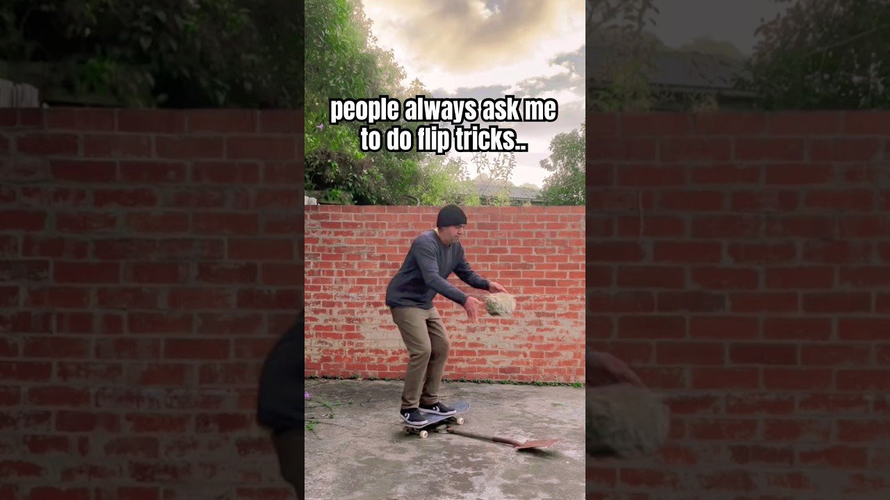 This shovel flip “rocks”<br /><br />Follow em for more! 👉 https://www.instagram.com/_jayzle_?igsh=NTc4MTIwNjQ2YQ==