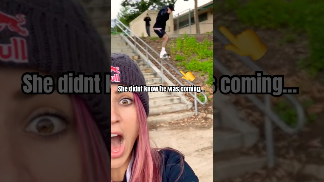 She was just taking a selfie at the spot when this happened! <br /><br />Follow em for more! 👉 https://www.instagram.com/leticiabufoni?igsh=NTc4MTIwNjQ2YQ== & https://www.instagram.com/nyjah?igsh=NTc4MTIwNjQ2YQ==