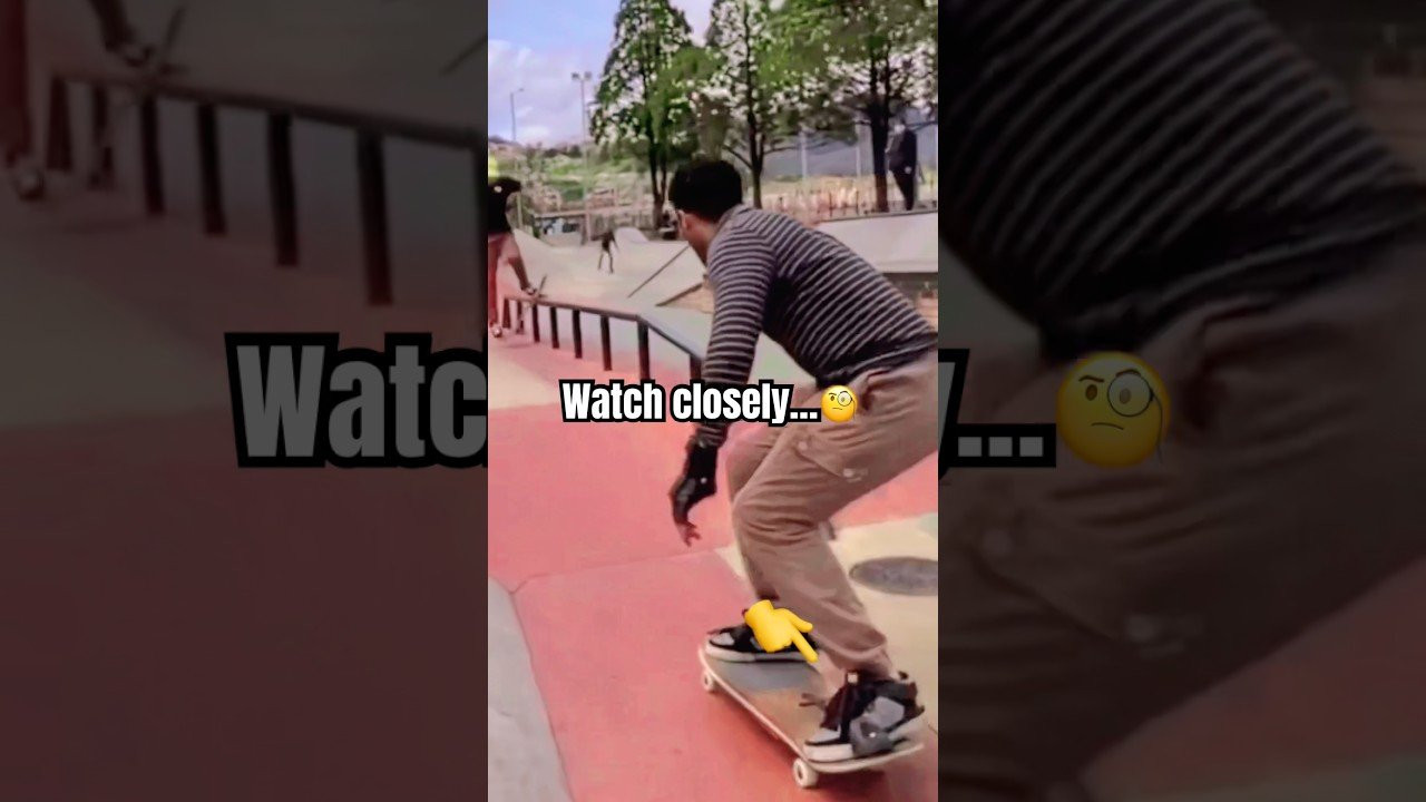 Had to watch it 5 times to see it<br /><br />If you know the skater, please tag him in the comments so we can properly credit him!