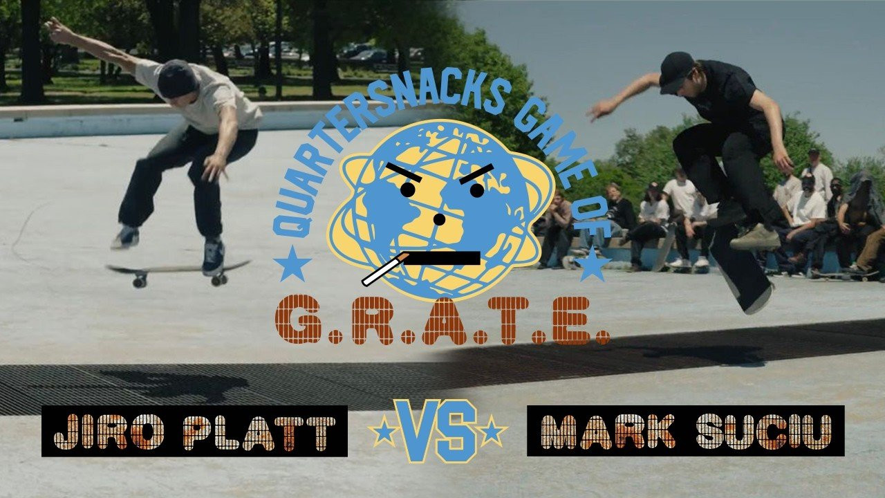 We got 8 of our favorite skaters to play a game of S.K.A.T.E. over the Flushing grate gap until there's one standing. Episode 1: Jiro Platt v.s. Mark Suciu. <br /><br />Supported by @adidasSkateboarding <br />Video direction: @gregpnavarro & @MIKESASSDV <br />Editor & Motion Graphics: @gregpnavarro <br />Title Design: Francesco Pini<br />Music: Beat Daddy<br />Producer: Pad Projects<br /><br />https://quartersnacks.com