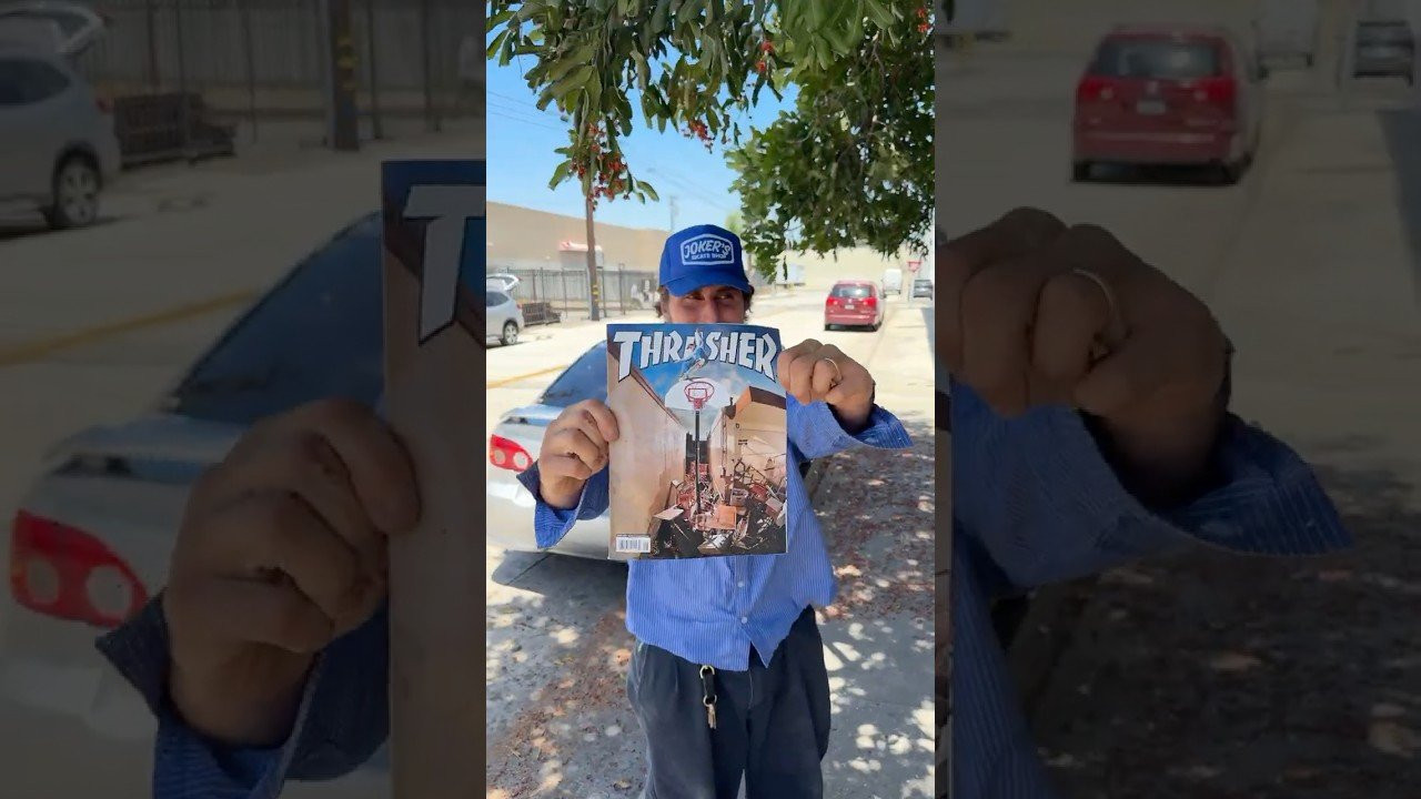 ✨🏀 Tom Karangelov jams a nosegrind ABOVE THE RIM for the cover of Issue #553 📖 📸 Jake Darwen<br /><br />Keep up with Thrasher Magazine here:<br />http://www.thrashermagazine.com<br />http://www.facebook.com/thrashermagazine<br />http://www.instagram.com/thrashermag<br />http://www.x.com/thrashermag