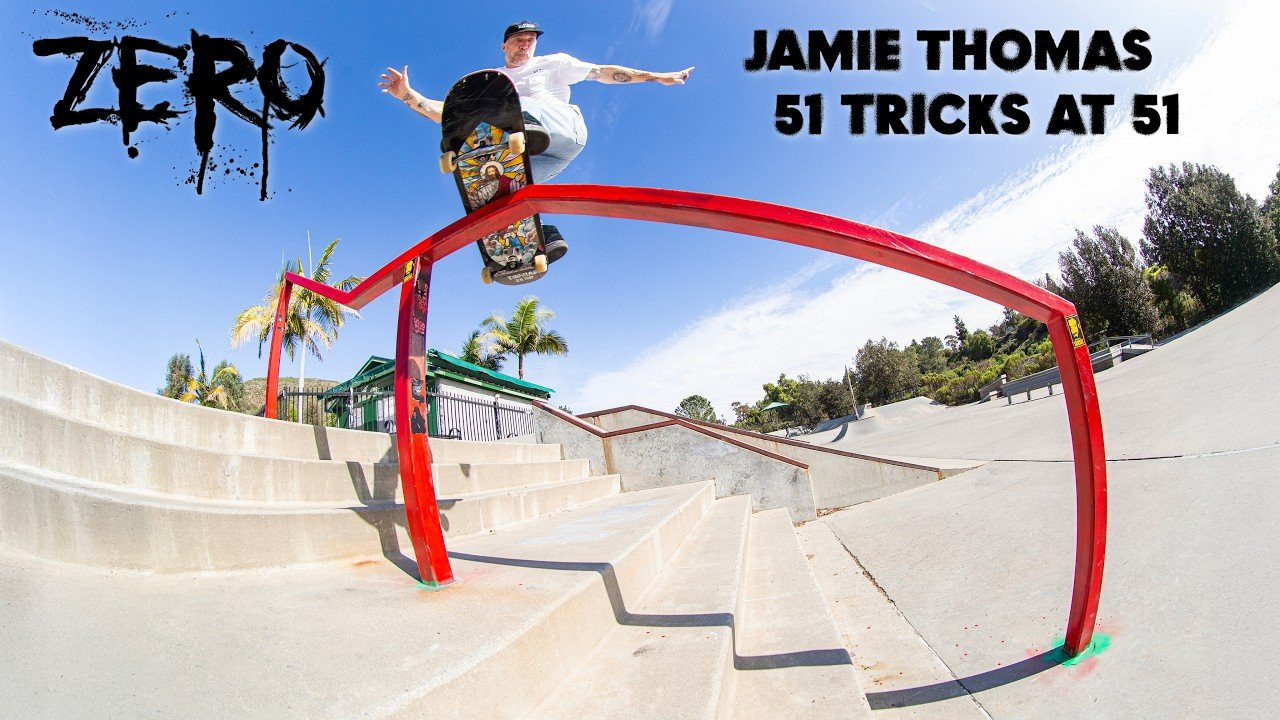 This is not a birthday edit as Jamie's birthday is in October, but Jamie originally set out to film 50 tricks at 50 for his last part, but as the project got delayed he decided to film 10 tricks at 5 different spots for his last ‘skate your age’ edit. Complete with comentary & attemps.<br /><br />Filmed by: Vinny Dalfio<br />Music by: Matt Costa<br />Cover Photo by: Kurt Hodge