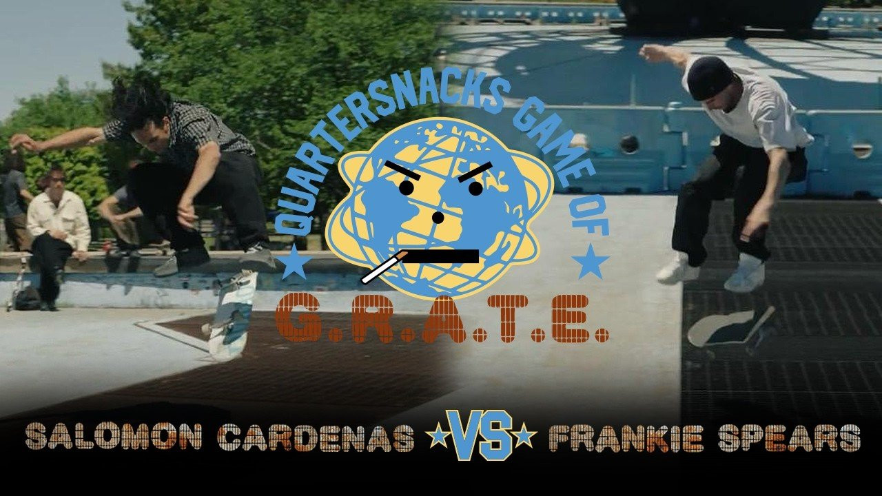 We got 8 of our favorite skaters to play a game of S.K.A.T.E. over the Flushing grate gap until there's one standing. Episode 3: Frankie Spears v.s. Salomon Cardenas <br /><br />Supported by @adidasSkateboarding <br />Video direction: @gregpnavarro & @MIKESASSDV <br />Editor & Motion Graphics: @gregpnavarro <br />Title Design: Francesco Pini<br />Music: Beat Daddy<br />Producer: Pad Projects<br /><br />https://quartersnacks.com