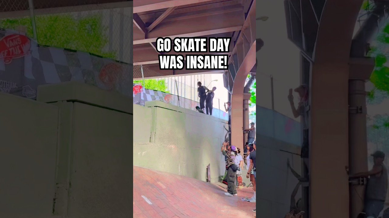 HUGE BACKSIDE FLIP!! HUGE CROWD 😱<br /><br />Follow em 👉 https://www.instagram.com/yertndirt?igsh=NTc4MTIwNjQ2YQ==<br /><br />#goskateboardingday