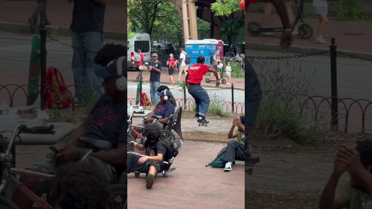 A few go skateboarding day clips with Aamir Williams. 🎥 @Listen0