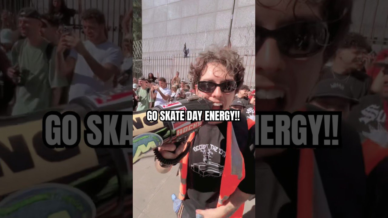 THE VIBES ARE HUGE! 🤯 <br /><br />Follow em for more! 👉 https://www.instagram.com/marceliinsta?igsh=NTc4MTIwNjQ2YQ==<br /><br />#goskateboardingday
