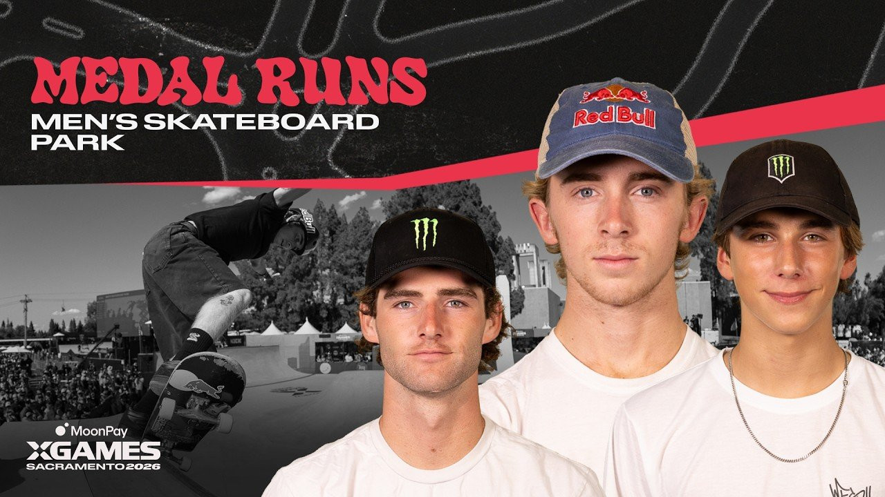 Watch the Top 3 Medal Runs from Men's Skateboard Park competition from MoonPay X Games Sacramento 2026!<br /><br />Park is a style of skateboarding that takes place on a smooth, curving course featuring a mix of bowls, quarterpipes and other transition-style obstacles. Skateboarders generate speed using the transitions and use the vertical sections to launch into the air for tricks like 540s, flips and grinds. Judging is based on overall impression, taking into account difficulty, originality, amplitude, variety and style throughout the run.<br /><br />____<br /><br />X Games — your destination for all things action sports, music, lifestyle and everything in between. <br /><br />Visit our official homepage at http://xgames.com for more coverage and highlights.<br /><br />SUBSCRIBE: https://www.youtube.com/XGames<br /><br />Check us on Social @XGames:<br />Instagram ► https://instagram.com/xgames<br />TikTok ► https://www.tiktok.com/@XGames<br />Twitter ► https://twitter.com/xgames<br />Facebook ► https://facebook.com/XGames<br />Twitch ► https://www.twitch.tv/xgames<br />Snapchat ► @xgames<br /><br />Thanks for watching #XGames!