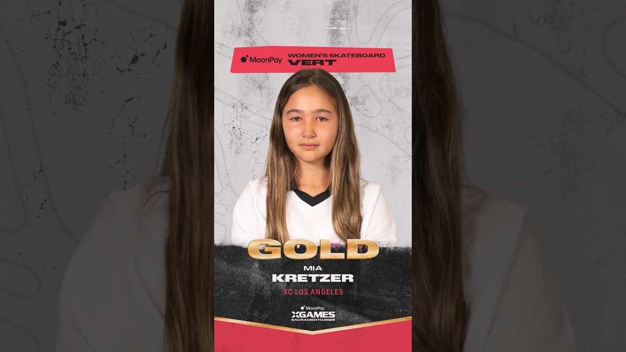 Mia Kretzer won gold for XC Los Angeles in @moonpay Women’s Skateboard Vert at MoonPay X Games Sacramento! 🥇<br />____<br /><br />X Games — your destination for all things action sports, music, lifestyle and everything in between. <br /><br />Visit our official homepage at http://xgames.com for more coverage and highlights.<br /><br />SUBSCRIBE: https://www.youtube.com/XGames<br /><br />Check us on Social @XGames:<br />Instagram ► https://instagram.com/xgames<br />TikTok ► https://www.tiktok.com/@XGames<br />Twitter ► https://twitter.com/xgames<br />Facebook ► https://facebook.com/XGames<br />Twitch ► https://www.twitch.tv/xgames<br />Snapchat ► @xgames<br /><br />Thanks for watching #XGames!