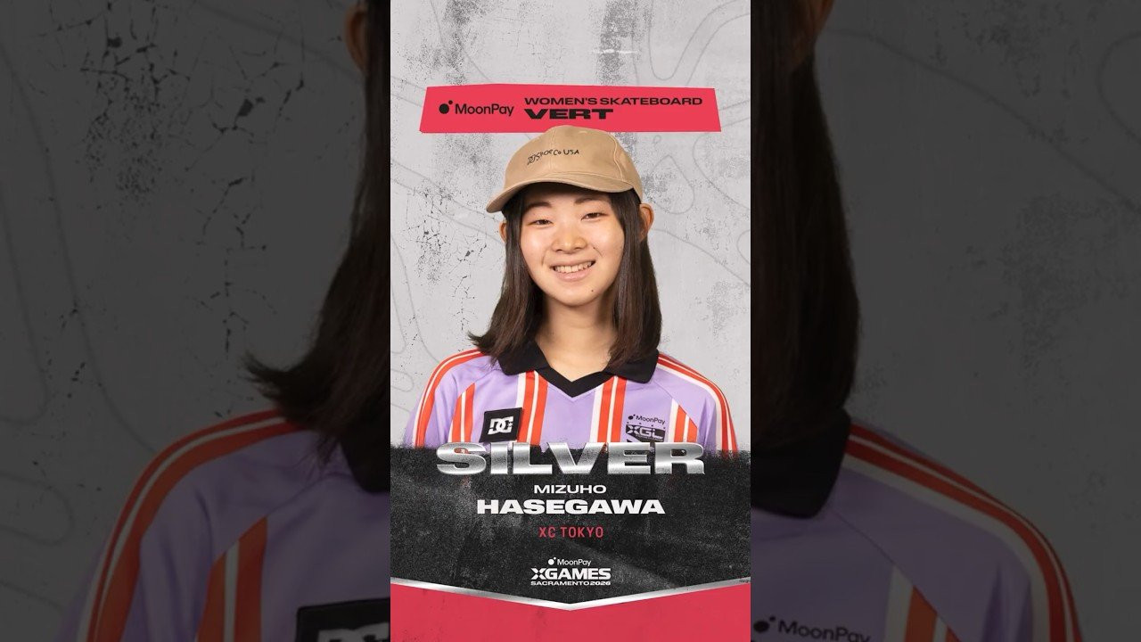 Mizuho Hasegawa secures silver for XC Tokyo in @moonpay Women’s Skateboard Vert at MoonPay X Games Sacramento! 🥈<br />____<br /><br />X Games — your destination for all things action sports, music, lifestyle and everything in between. <br /><br />Visit our official homepage at http://xgames.com for more coverage and highlights.<br /><br />SUBSCRIBE: https://www.youtube.com/XGames<br /><br />Check us on Social @XGames:<br />Instagram ► https://instagram.com/xgames<br />TikTok ► https://www.tiktok.com/@XGames<br />Twitter ► https://twitter.com/xgames<br />Facebook ► https://facebook.com/XGames<br />Twitch ► https://www.twitch.tv/xgames<br />Snapchat ► @xgames<br /><br />Thanks for watching #XGames!