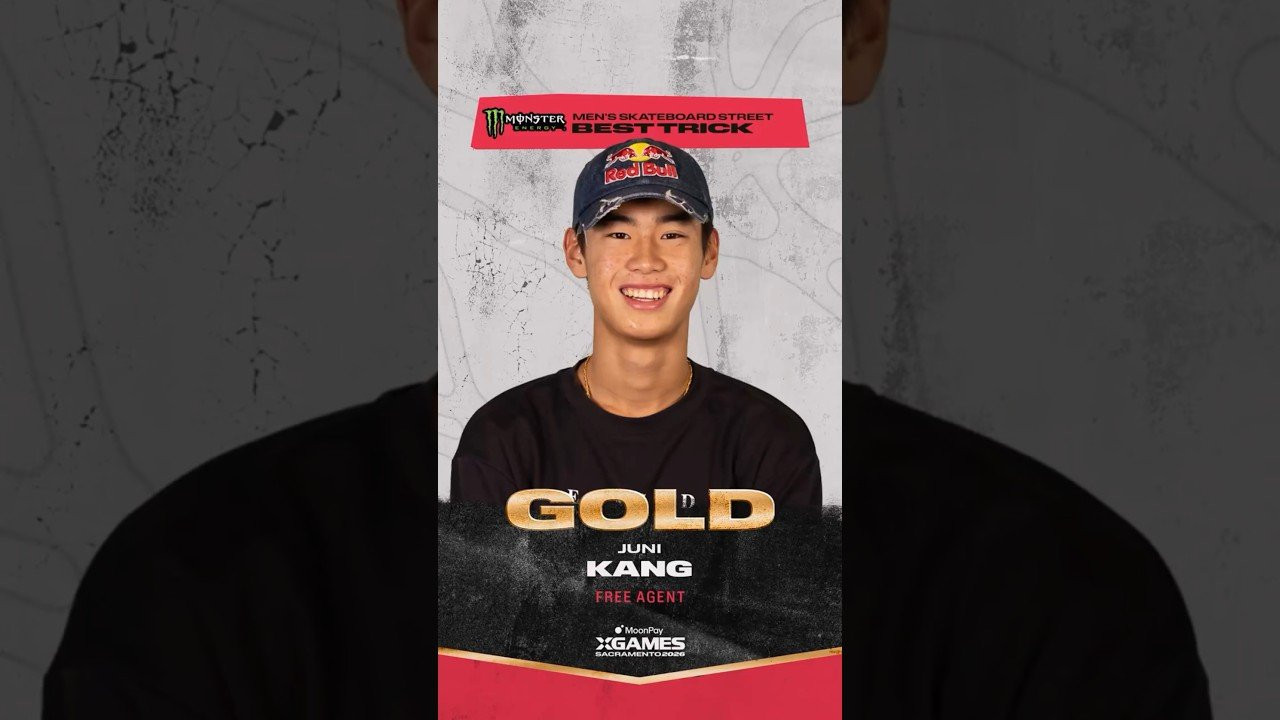 Juni Kung wins his first X Games gold with a nollie backside 270 heelflip to boardslide 270 out of the 12-stair handrail in @monsterenergy Men’s Skateboard Street Best Trick at @moonpay X Games Sacramento! 🥇<br />____<br /><br />X Games — your destination for all things action sports, music, lifestyle and everything in between. <br /><br />Visit our official homepage at http://xgames.com for more coverage and highlights.<br /><br />SUBSCRIBE: https://www.youtube.com/XGames<br /><br />Check us on Social @XGames:<br />Instagram ► https://instagram.com/xgames<br />TikTok ► https://www.tiktok.com/@XGames<br />Twitter ► https://twitter.com/xgames<br />Facebook ► https://facebook.com/XGames<br />Twitch ► https://www.twitch.tv/xgames<br />Snapchat ► @xgames<br /><br />Thanks for watching #XGames!