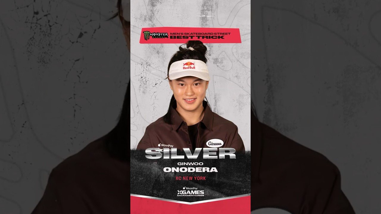 Ginwoo Onodera earns silver for XC New York with a switch front 270 noseblunt bigspin out of the 12-stair handrail in @monsterenergy Men’s Skateboard Street Best Trick at @moonpay X Games Sacramento! 🥈<br />____<br /><br />X Games — your destination for all things action sports, music, lifestyle and everything in between. <br /><br />Visit our official homepage at http://xgames.com for more coverage and highlights.<br /><br />SUBSCRIBE: https://www.youtube.com/XGames<br /><br />Check us on Social @XGames:<br />Instagram ► https://instagram.com/xgames<br />TikTok ► https://www.tiktok.com/@XGames<br />Twitter ► https://twitter.com/xgames<br />Facebook ► https://facebook.com/XGames<br />Twitch ► https://www.twitch.tv/xgames<br />Snapchat ► @xgames<br /><br />Thanks for watching #XGames!