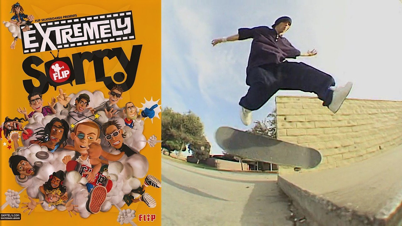 Flip Skateboards Presents: “Extremely Sorry”<br /><br />It’s really real. Five long years in the making, “Extremely Sorry” is the third release in Flip’s Sorry video series of skateboarding insanity. The world famous Flip Team continues to evolve with the addition of new talented riders joining the original crew, creating one of the most diverse skate teams in modern history. Famous not only for their insane skateboarding skills, the Flip Team are also as notorious for their renegade lifestyles—so don’t expect to see them at the Olympics any time soon! Extremely Sorry was so named to be a tongue-in-cheek mockery of the mainstream contest side of skateboarding. Enjoy!<br /><br />Video by Ewan Bowman for Flip Skateboards. Featuring Ali Boulala, Ben Nordberg, Bob Burnquist, Curren Caples, David Gonzales, Geoff Rowley, Lance Mountain, Louie Lopez, Luan Oliveira, Mark Appleyard, Rodrigo TX, Rune Glifberg, Shane Cross, Tom Penny and Willow.<br /><br />Chapters<br />0:00:00 Shane Cross<br />0:04:10 Intro<br />0:05:16 Geoff Rowley<br />0:10:22 Louie Lopez<br />0:12:29 Rodrigo TX<br />0:16:44 Ali Boulala<br />0:20:08 Bob Burnquist<br />0:25:10 Luan Oliveira<br />0:29:14 Canyon<br />0:32:57 Curren/Ben/Willow<br />0:35:15 Rune Glifberg<br />0:38:25 Tom Penny<br />0:42:18 Lance Mountain<br />0:47:11 Mark Appleyard<br />0:51:51 David Gonzales<br />0:57:42 Credits<br /><br />1:02:31 Trailer #1<br />1:04:02 Trailer #2<br />1:04:59 David Trailer<br />1:07:38 Bob<br />1:09:33 Louie<br />1:12:29 Luan<br /><br />If you have Proper Skate Videos Digitized VHS Tapes or DVDs, please feel free to join our Discord Server and help us to Archive old physical Skate Videos.<br /><br />Odysee: https://odysee.com/@SkateVideoLibrary<br />Discord: https://discord.me/skatevideolibrary<br /><br />Video: 960x720p, 59.94fps, 6000 kbps<br />Audio: Stereo, 48.0 kHz, 128 kbps