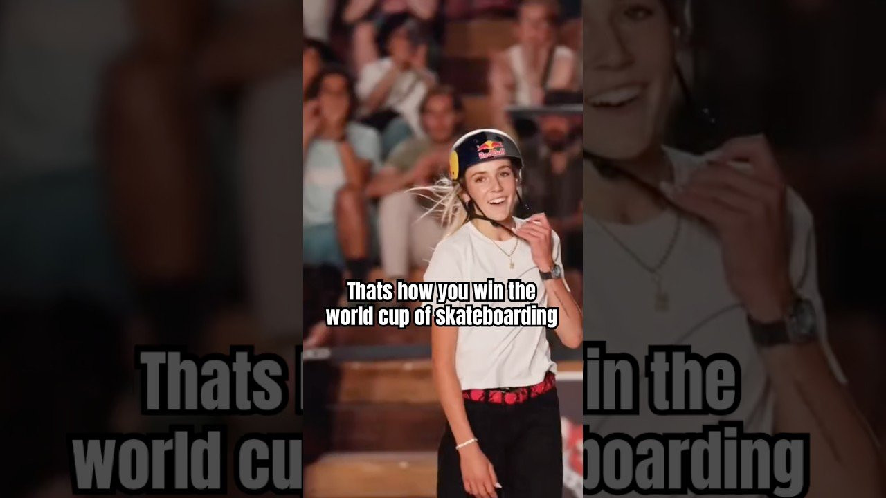 WOMENS SKATEBOARDING IS IN GOOD HANDS! <br /><br />First try nose grind nollie flip to win the world cup<br /><br />Follow her! 👉 https://www.instagram.com/chlo_the_flo?igsh=NTc4MTIwNjQ2YQ==