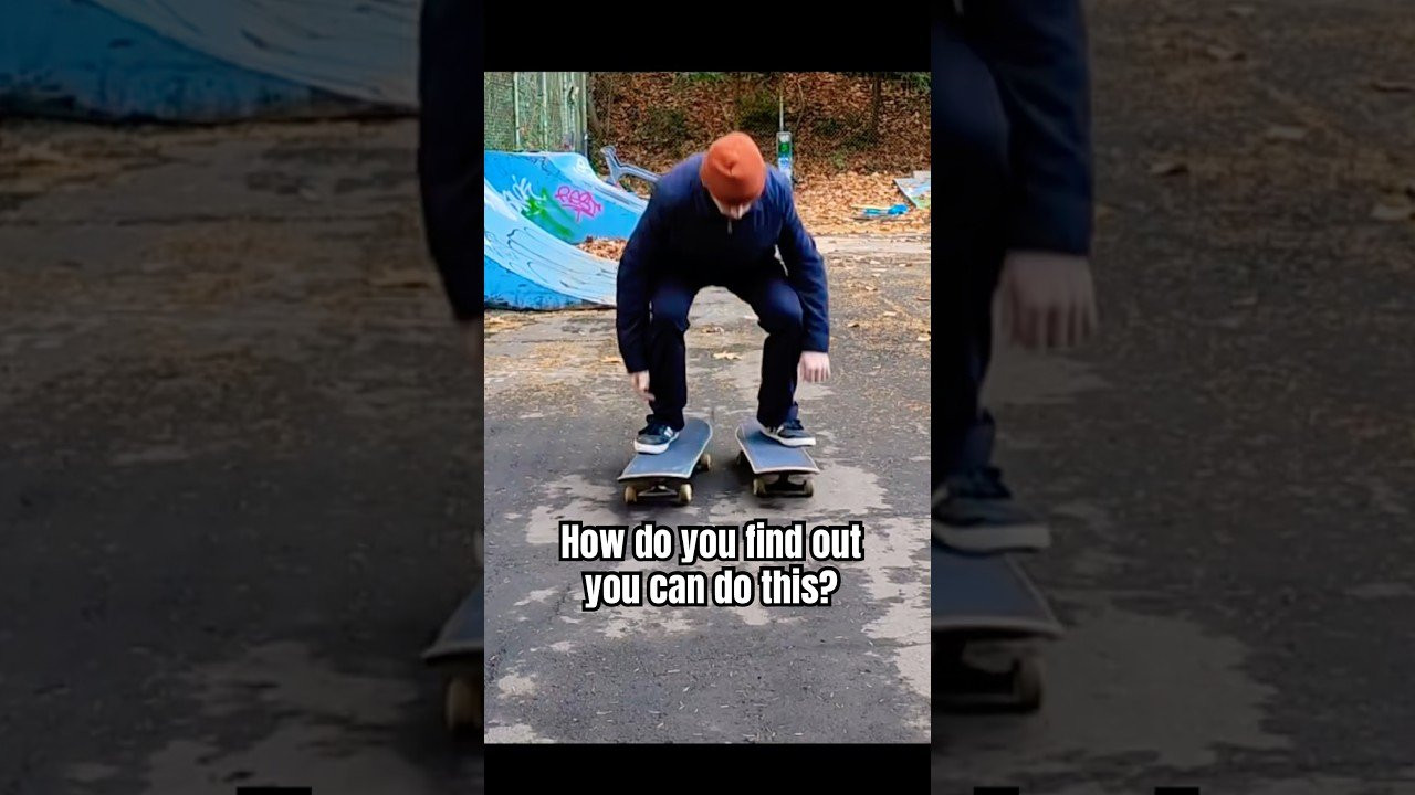 Double pressure flip? 🤣<br /><br />Follow em! 👉 https://www.instagram.com/byebyeskateboarding?igsh=NTc4MTIwNjQ2YQ==