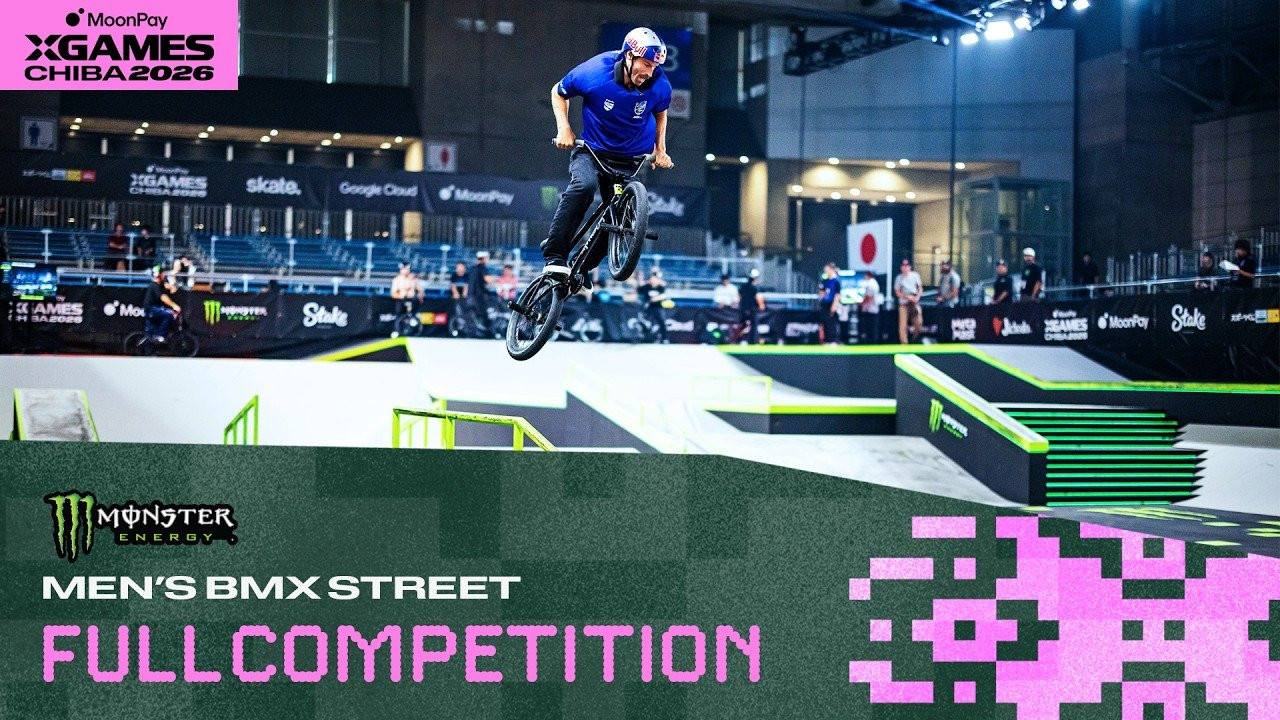 Watch the full Monster Energy Men's BMX Street competition from X Games Chiba 2026!<br /><br />BMX Street Athletes<br />✖️ Sosuke Hayata<br />✖️ Boyd Hilder<br />✖️ Devon Smilie<br />✖️ Felix Prangenberg<br />✖️ Matt Ray<br />✖️ Jordan Godwin<br />✖️ Garrett Reynolds<br /><br />BMX street contests approximate the most common form of urban BMX riding, utilizing obstacles common to city settings – like handrails, stairs, ledges, benches and outdoor tables – on a purpose-built course. Competitors do an assortment of grinds, tailwhips, rotations, gap-to-obstacle tricks and more on the course, often combining multiple maneuvers into a single trick. BMX street requires a high level of creativity, adaptability and technical skill, as riders must navigate the urban landscape and perform tricks with precision and control. In competitions, judges evaluate the difficulty, execution and originality of tricks.<br /><br />____<br /><br />X Games — your destination for all things action sports, music, lifestyle and everything in between. <br /><br />Visit our official homepage at http://xgames.com for more coverage and highlights.<br /><br />SUBSCRIBE: https://www.youtube.com/XGames<br /><br />Check us on Social @XGames:<br />✖️ Instagram ► https://instagram.com/xgames<br />✖️ TikTok ► https://www.tiktok.com/@XGames<br />✖️ X/Twitter ► https://twitter.com/xgames<br />✖️ Facebook ► https://facebook.com/XGames<br />✖️ Twitch ► https://www.twitch.tv/xgames<br />✖️ Snapchat ► @xgames<br /><br />Thanks for watching #XGames!