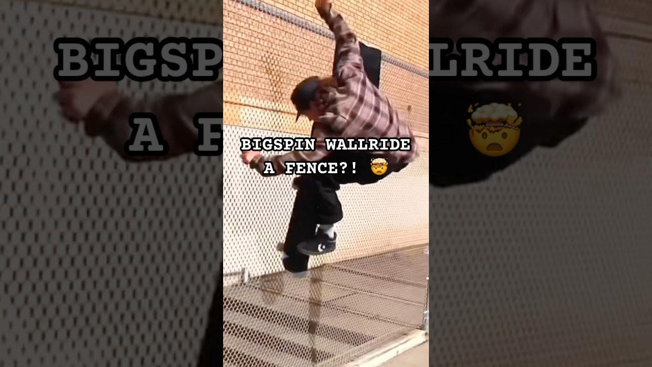 Bigspin into a fence is crazy. 🤯<br /><br />Follow em! 👉 https://www.instagram.com/bl8k3_?igsh=NTc4MTIwNjQ2YQ==