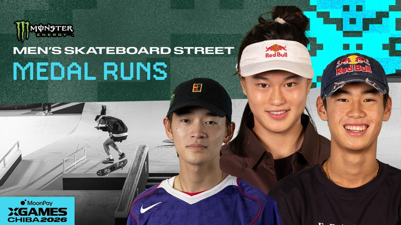 Watch the Top 3 Medal Runs from Energy Monster Men's Skateboard Street competition from MoonPay X Games Chiba 2026!<br /><br />Men's Skateboard Street Medalist:<br />🥇 Ginwoo Onodera<br />🥈 Juni Kang<br />🥉 Sora Shirai<br /><br />Street is a style of skateboarding that takes place on a course simulating urban terrain using everyday objects such as curbs, stairs, handrails, benches and quarterpipes as obstacles. Skateboarders use these obstacles to perform a variety of tricks, grinds and board flips, often combining multiple maneuvers into a single trick. Skateboard Street requires a high level of creativity, adaptability and technical skill, as riders must navigate the urban landscape and perform with precision and control. Competitions in Skateboard Street involve riders performing a series of timed runs, with judges evaluating the difficulty, execution and originality of their tricks.<br /><br />____<br /><br />X Games — your destination for all things action sports, music, lifestyle and everything in between. <br /><br />Visit our official homepage at http://xgames.com for more coverage and highlights.<br /><br />SUBSCRIBE: https://www.youtube.com/XGames<br /><br />Check us on Social @XGames:<br /><br />✖️ Instagram ► https://instagram.com/xgames<br />✖️ TikTok ► https://www.tiktok.com/@XGames<br />✖️ X/Twitter ► https://x.com/xgames<br />✖️ Facebook ► https://facebook.com/XGames<br />✖️ Twitch ► https://www.twitch.tv/xgames<br />✖️ Snapchat ► @xgames<br /><br />Thanks for watching #XGames!