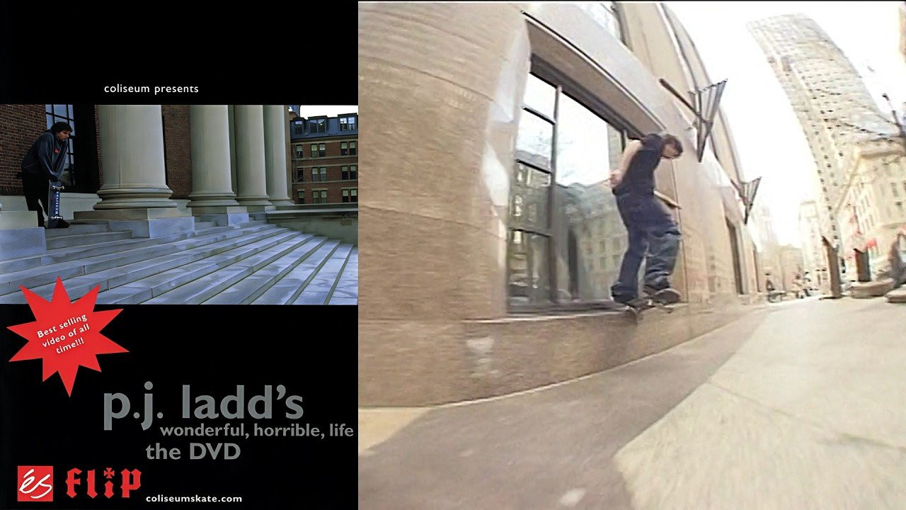 Coliseum Skateshop Presents: “PJ Ladd's Wonderful, Horrible, Life”<br /><br />Dedicated to Dave Kordan.<br /><br />Video by Matt Roman and Arty Vagianos for Coliseum Skateshop. Featuring Alexis Sablone, Baby Schizo, Colin Fiske, Dave Armsden, Dave Vey, Jereme Rogers, PJ Ladd, Ryan Gallant, Southie and more.<br /><br />Chapters<br />0:00:00 Intro<br />0:01:31 Jereme Rogers<br />0:03:37 Alexis Sablone<br />0:04:42 Colin Fiske<br />0:06:41 Southie<br />0:09:27 Ryan Gallant<br />0:12:33 PJ Ladd<br />0:17:19 Credits<br />0:18:50 PJ Ladd & Ryan Gallant<br />0:22:10 Dave "King of Freestyle" Vey<br />0:25:18 Dave "Happy" Armsden<br />0:25:59 Baby Schizo<br />0:26:45 Anger Management<br />0:30:46 Thankyou & Goodnight<br /><br />0:35:39 Intro<br />0:37:10 Jereme Rogers<br />0:39:16 Alexis Sablone<br />0:40:29 Colin Fiske<br />0:43:02 Southie<br />0:45:25 Ryan Gallant<br />0:49:17 PJ Ladd<br />0:54:19 Credits<br />0:55:50 PJ Ladd & Ryan Gallant<br />0:59:09 Dave "King of Freestyle" Vey<br />1:03:56 Dave "Happy" Armsden<br />1:05:47 Anger Management<br />1:09:48 Thankyou & Goodnight<br /><br />1:14:40 The Making of P.J. Ladd’s Wonderful, Horrible, Life<br />1:26:54 King of Freestyle Since 1992<br /><br />If you have Proper Skate Videos Digitized VHS Tapes or DVDs, please feel free to join our Discord Server and help us to Archive old physical Skate Videos.<br /><br />Odysee: https://odysee.com/@SkateVideoLibrary<br />Discord: https://discord.me/skatevideolibrary<br /><br />Video: 960x720p, 59.94fps, 6000 kbps<br />Audio: Stereo, 48.0 kHz, 128 kbps