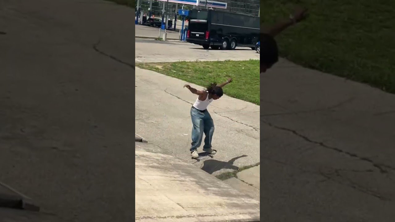 Drake Fakie shoves over a guard rail on a recent trip to Ohio.<br /><br />Tan Suede Cats Now Available in skateshops & Ipath.com<br /><br />#ipathskateboarding #ipathfootwear #ipathskate #drakejohnson #skateboarding #skateboard #fakieshove
