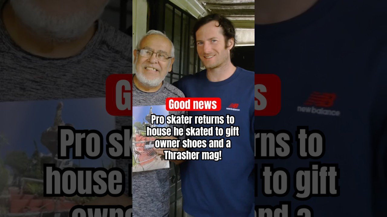 Pro skater returns to house he skated to gift owner shoes, and show him the photo in the mag! 🙃<br /><br />Follow em! 👉 https://www.instagram.com/chriscolbourn?igsh=NTc4MTIwNjQ2YQ==